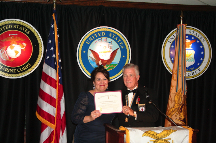 Officer Angela Pardue, Dallas Police Department, Recognized for Outstanding Service December 6, 2016 by Capt Paul Brown